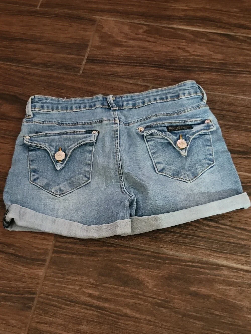 Hudson Jeans Light Blue Denim Rolled Hem Girls' Shorts